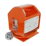 Clipsal RCD Prot 30Ma Outlet Portable 4 Gang 10A Or - 485P4CB30-EO
