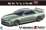Aoshima: 1/24 BNR34 Skyline GT-R V-Spec II Nur - Model Kit