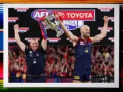 Framed 2021 MELBOURNE DEMONS AFL Premiers Poster MAX GAWN - 45cm x 32cm x 3cm