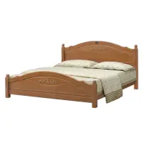 在飛比找momo購物網優惠-【唯熙傢俱】貝塔柚木色6尺雙人床(臥室 雙人床 實木床架 床
