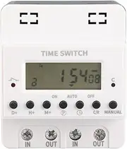 Digital Timer Switch 60A Programmable Electronic Timer with Low Power Consumption Stable Performance for Farm Timed Irrigation and Industrial Automation