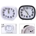 Black Cute Clock Alarm Clock Alarm Bedside Clock Clocks Night Quartz Rectangle