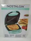 Nostalgia MyMini Personal Sandwich Panini Maker AQUA
