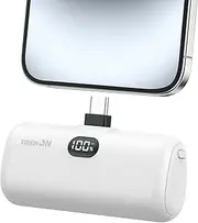 Tough On Mini Portable Charger 5000mAh Power Bank USB C Charging Small Portable Charger Battery Pack Compatible with iPhone 16/15, Samsung, Huawei and USB C Phone