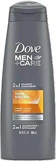 Dove Men+Care Thick and Strong Fortifying 2in1 Shampoo and Conditioner 12 FL OZ - Pack of 2