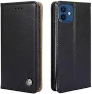 MojieRy Phone Cover Wallet Folio Case for Samsung Galaxy S10E, Premium PU Leather Fit Cover for Galaxy S10E, 3 Card Slots, Well Fit, Black