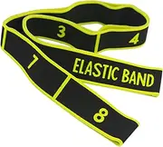 Qianly Yoga Resistance Band 8 Segment for Flexibility Training and Exercise