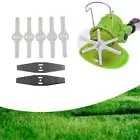 Rechargeable Electric Cordless Grass Trimmer Garden Edger Cutter Blades Set