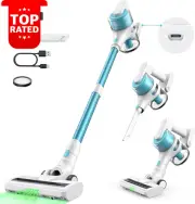 Cordless Vacuum Cleaner 4-In-1 300W 18Kpa 40Min Runtime Type-C Pet Hair Carpet