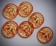 1/2" 2-Hole Copper 'Crystal' Craft/Clothing Buttons