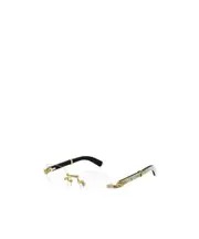 Cartier Rectangular Frame Glasses 53 White