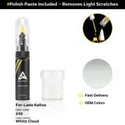 Touch Up Paint For Lada Kalina 240 White Cloud With Polish Paste