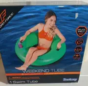 Bestway Hydro-Force Weekend Tube Swim Tube Green Float Ages 10+ New In Box