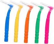 SOESFOUFU 50pcs Portable Interdental Brushes for Teeth Cleaning Flosser Head with Protective Case Plaque Removal for