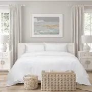 Algodon Romy White Quilt Cover Set