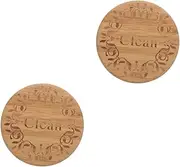 Baluue 2pcs Dishwasher Magnet Clean Dirty Sign Double-Sided Kitchen Fridge Dishwasher Washer Magnet for Easy Cleaning