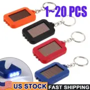 Mini Flashlight Solar Charging Key Chain Mini LED KeychainFlashlight Outdoor lot