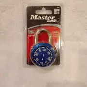 Master Lock 1-7/8" Blue Dial Combination Padlock Anti Shim Lock B26