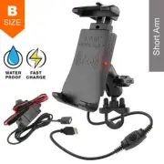 RAM Quick-Grip Waterproof Wireless Charging Handlebar U-Bolt Kit 1" Ball