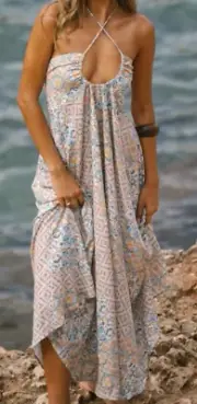 NWT TIGERLILY LADIES TRINITY MAXI DRESS SIZE AU 12 FREE TOTE BAG & EXPRESS POST