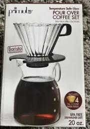 Primula Pour Over Coffee Set with Temperature safe glass 20oz. pot, BPA Safe