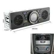 1Din 12V Car MP3 Radio Audio Player Built-in 2Speaker Stereo FM USB/TF Card Port