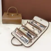 4-in-1 Makeup Cosmetic Bag Roll-Up Make Up Storage Organizer