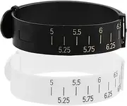 Operitacx 2pcs Wrist Measuring Tool Bracelet Size Measuring Tool Bracelet Gauge Bracelet Measuring Gauge Wrist Size Gauge Bracelet Size Ruler Metal Belt Measuring Circle Soft Ruler Meter Pu