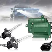 D2H Xenon Bulb Headlight Bulb, Fit for VLAND Headlights, Headlight Bulbs Replacement for Low Beam, 6000K, White, 2pcs/Set (55W D2h Xenon with Decoder)