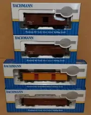 4pc Bachmann Silver Series ~ HO Scale ~ (2)#72304, #15301, and #13507 ~ NEW
