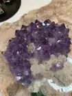 Amethyst Cluster With Calcite From Brazil 841g