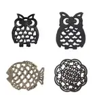 High Temperatures Resistant Trivet Decorative Iron Art Table Mat Kitchen Tool