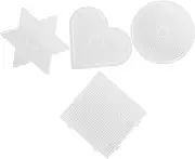 Abaodam Stencil Puzzle Set 4pcs Geometric Bean Templates Promote Boys and Girls' Spatial Awareness Cognitive Skills