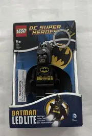 LEGO DC Super Heroes BATMAN Figure LED LITE Key Light Key Chain NIB