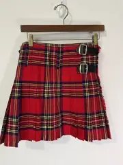 Claymore Imports Clan Royal Stewart Tartan Kilt for Kids, 100% Wool P54