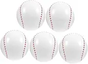 Totority 5 Pcs Inflatable Baseball Pool Balls Sturdy Beach for Fun Water Play for Pool and Beach Parties Durable Inflatable Baseballs for Engaging Water Games