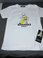 Bananas Monkey T-shirt White Youth Size 6/M