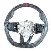 Flat Bottom Matte Carbon Leather Red Steering Wheel For Mini F54 F55 F56 F57 F60 (for: Mini)