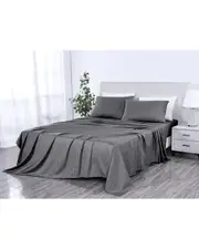 Kathy Ireland 500 Thread Count Damask Stripe Sheet Set with OptiFit