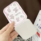 Portable Cartoon Cute Bear Folding Clamshell Mirror Makeup Mirror With Comb FL