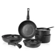 12 pcs Pots and Pans Set, Nonstick Kitchen Induction Cookware Suit with