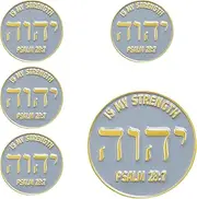[Joixy] 5/12/25/50 pieces round metal enamel Tetragrammaton Lapel Pin Jw.org Pin Jehovah's Witnesses Religious Pins badge bulk