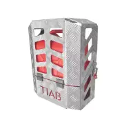 400 x 220 x 500mm Checker Ute Jerry Can Bottle Holder Pad lockable Tool Box