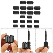 20pcs Clip On Ferrite Cores RFI Noise Suppressor for AC USB Audio Cables