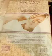 KING SIZE SATIN PILLOWCASES (2) BLUE-NICE & SOFT-GREAT GIFT-COMES WITH ZIPPER XX