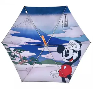 絕版正品迪士尼米奇浮世繪折疊雨傘