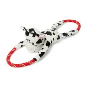 All Day Cow Double Rope Tug Dog Toy