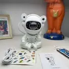 USB Remote Control Music XL730 Sitting Astronaut Moon Laser LED Projector Lamp