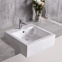 在飛比找momo購物網優惠-【洗樂適衛浴】ROMAX檯上盆、半嵌盆(RD110)
