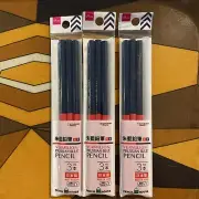 Daiso KITA-BOSHI Vermillion Prussian Blue Color Pencil 3 bags of 3 Made In Japan